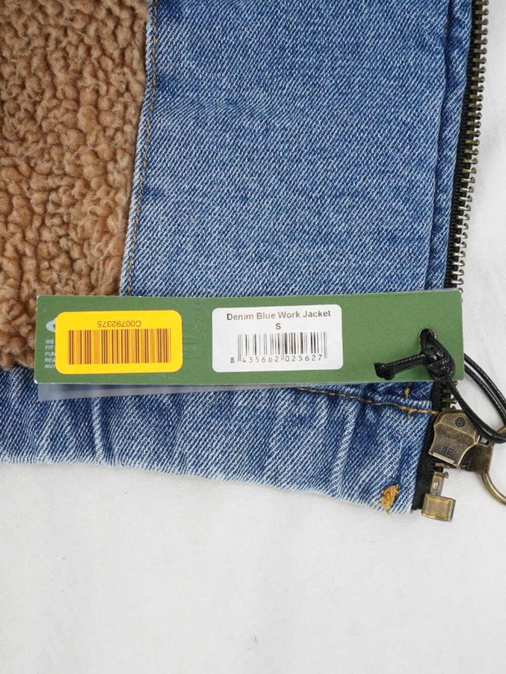 Scuffers Denim Blue Hooded Work Jacket in Cotton Twill - Men's Size Small - NWT - Picture 10 of 10